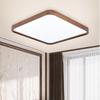 Modern Minimalist Walnut Ceiling Light - Solid Wood for Living Room, Bedroom, Dining Room, and Study