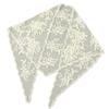 Headwear Flower Lace Triangle Scarf Summer Black and White Solid Color Headcloth Wedding Lace Cover Female