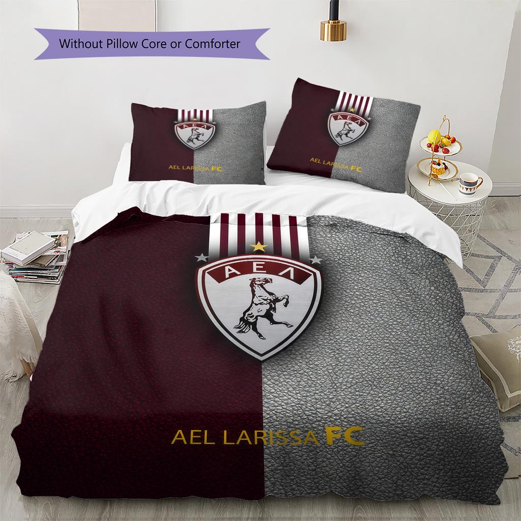 AEL Larissa Muster Bettwäsche Steppdecke Set Heimdekoration Geschenk (1 Bettbezug + 2 Kissenbezüge (ohne Füllung)).xwn