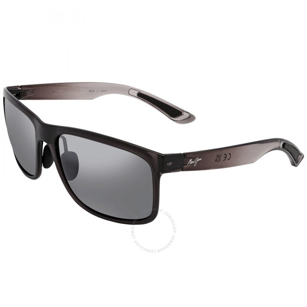 Maui Jim Huelo Neutral Grey Rectangular Unisex Sunglasses 449 11 58