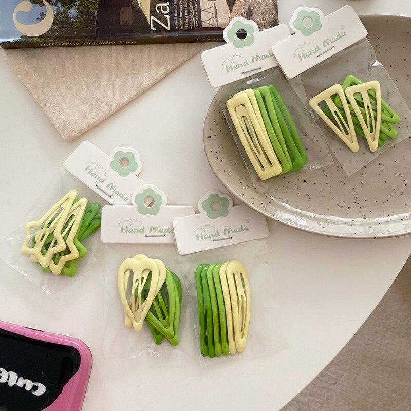 Agrafe de păr geometrice de culoare bomboană drăguță pentru fete Agrafe de păr de modă BB Bang Agrafe Barette Accesorii de păr pentru copii