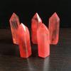 Rare Pretty Red Quartz Crystal Single Terminated Wand Healing Specimen Decor
