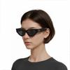MIU MIU Cat Eye Sunglasses With Logo Women Sunglasses Black MU03ZS1AB5S0