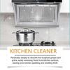 2x Kitchen Grease Foam Cleaner Powerful Heavy Oil Stain Remover Grills Ovens Grease Cleaner Household Dirt Cleaning Bubble Spray