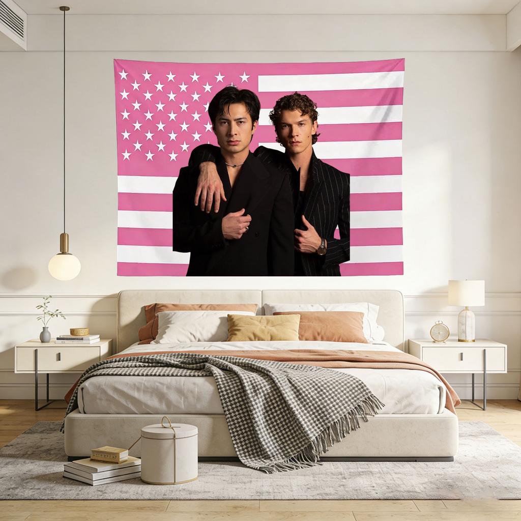 Vintage Intense Rivalry Tapestry Nostalgic Game Day Flag Sporty Style Wall Decor Classic Competitive Banner Flat Print