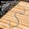 47.2 Inch Funny Large Realistic Rubber Snake Prank with String Clip Fake Snake Model Halloween Tricky Toy for Garden Kids Toys
