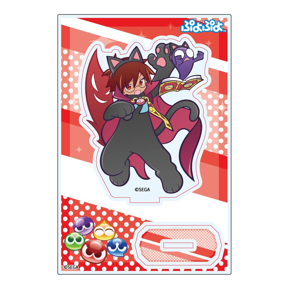 Puyo Puyo Cat s Suspicious Crook Acrylic Stand