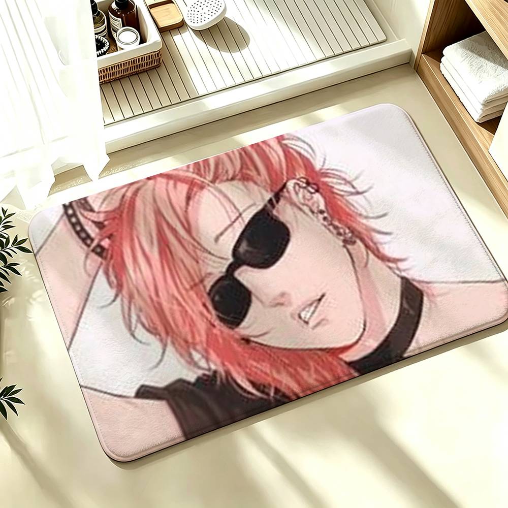 Yuri Ayato BL Anime YBC Shower Room Absorbent Small Floor Mat Soft Comfortable Decorative Foot Mat