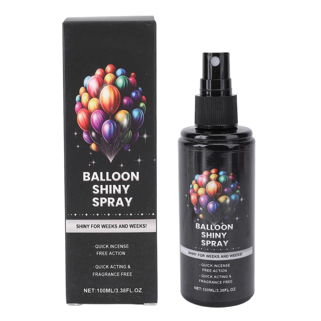 2 Pcs Balloon Shine Spray Instant Gloss Vibrant Finish Balloon High Gloss Spray for Enhance Party Decor 100 ML