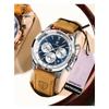 POEDAGAR Luxus Herrenuhr Hohe Qualität Wasserdicht Chronograph Leuchtende Armbanduhr Leder Quarz Uhren Lässige Uhr