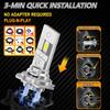 New H7 LED Plug And Play Headlight 300000LM 500W High Power Bulb CANBUS Wireless With Fan Auto Light 6000k 1:1 Halogen Headlamp
