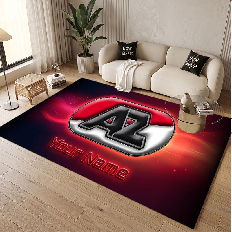 Tappeto Personalizzato Stampa Modello AZ Alkmaar Nome Testo Morbido Antiscivolo Tappeto per Pavimento per Decorazione Interna della Casa