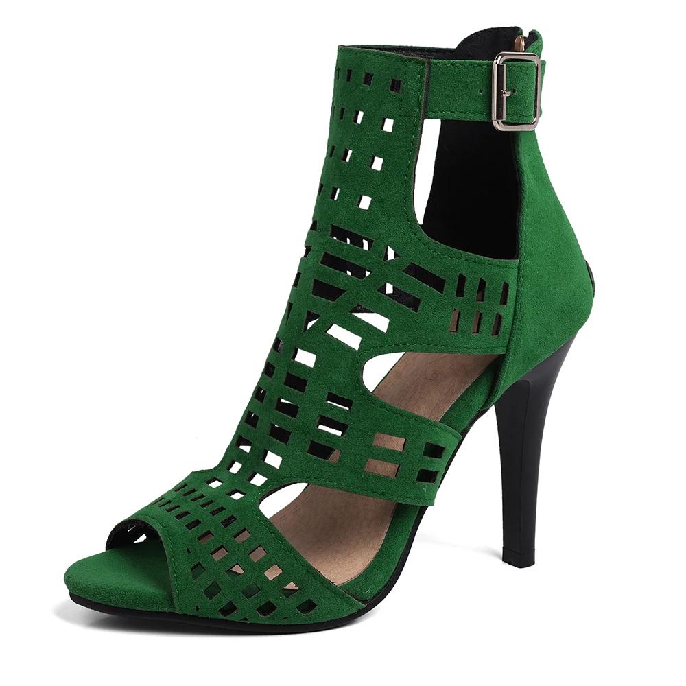 Fashion Women's Sexy Peep Toe Pole Dance High Heels Hollow Sandals Party Wedding Banquet Stiletto Shoes Fashion Buckle Strap Pumps