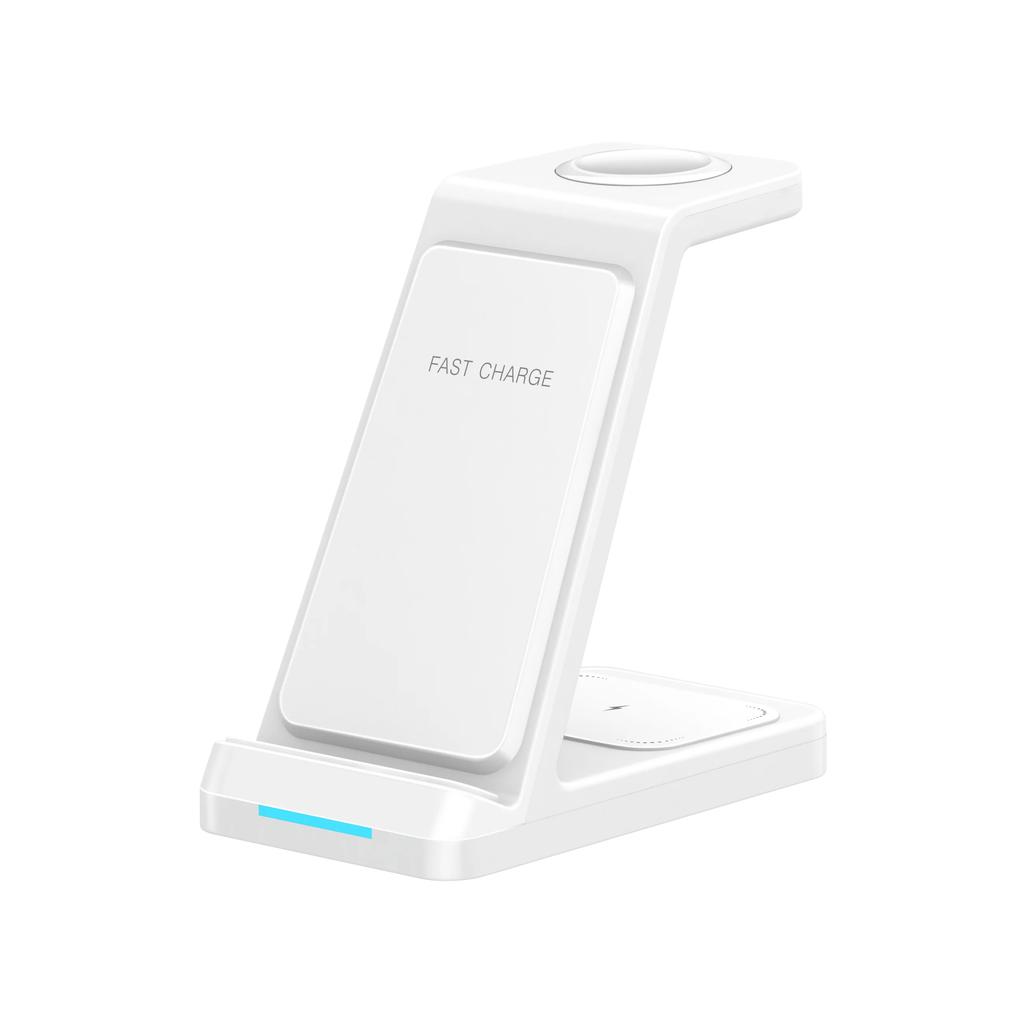 Wireless Charger Stand 3 In 1 Fast Charging Station for iPhone 16 15 14 13 12 Pro Max  iWatch 10/9/8/7/6/5/4/3 Airpods 4/3/2/
