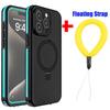 WholeSale Magnetic Charging with Stand Anti Fall IP68 Waterproof Case For iPhone 15 Pro Max Drop proof Cover Diving Swimming