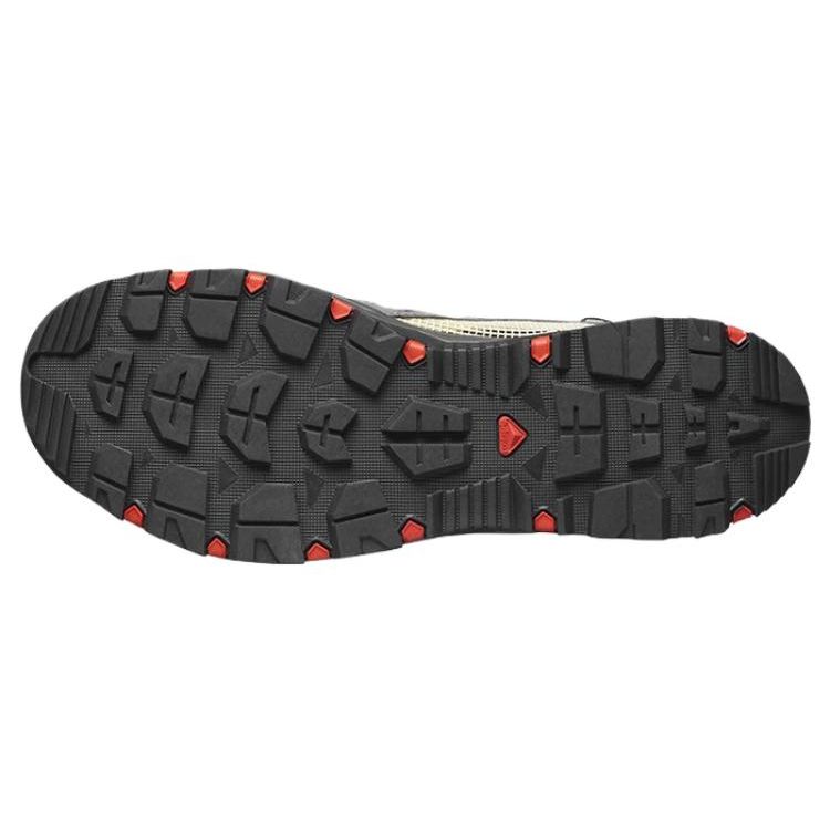 SALOMON Techamphibian 5 Round Toe Comfortable Non-Slip Breathable Outdoor Functional Shoes Men Shoes Gray Yellow 471149