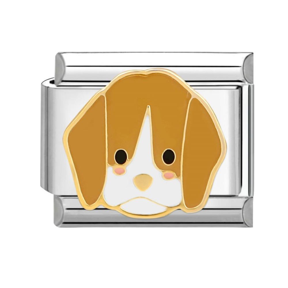 

9mm Dog Charm Connector Links Beads DIY Jewelry Italian Modular Bracelet Women s Accessory 11