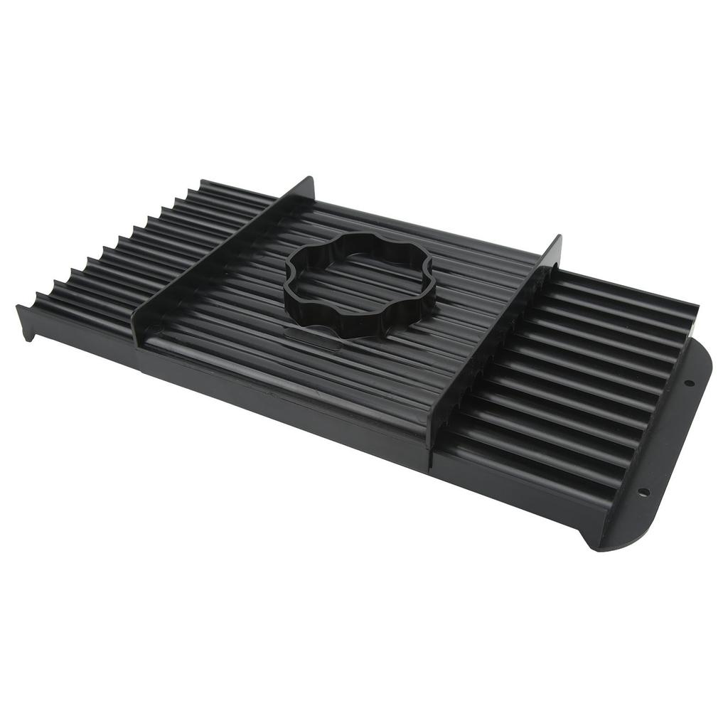 Bait Rolling Plate ABS Plastic Black Portable Lightweigh Fishing Bait Roll Board for Outdoor