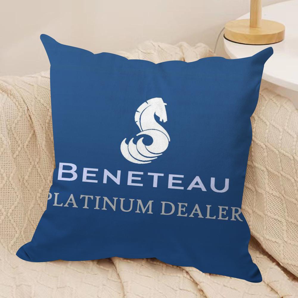 BBeneteauS YYachts Cushion Cover Silky Short Plush DoubleSided Printed Pillow Case for Sofa All Seasons Home Decor Gift