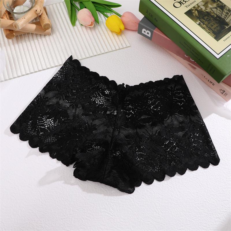 1Pc Lace Underwear Sexy Women Panties Low Waist Hollow Out Ladies Briefs Transparent Female Underpants Womens Lingerie S-XL