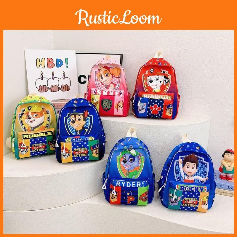 And Fun Colorful Kids Nylon Backpack For School With Paw Patrol Design