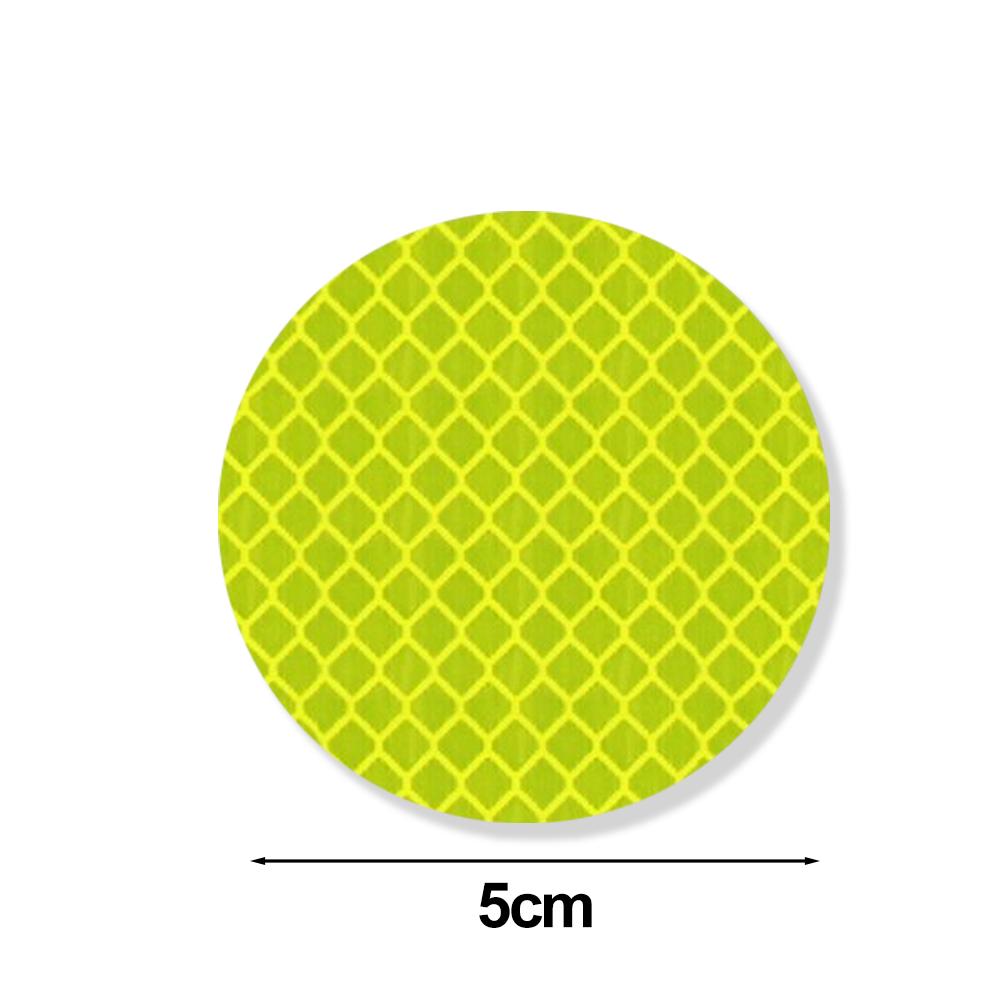

Электромобиль светоотражающие наклейки автомобиль мотоцикл круговое предупреждение светоотражающая наклейка шлем противостолкновительный водонепроницаемый стикер 10pcs желто-зеленый