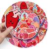 50 Human Organ Doodle Stickers for Decorating Phone Cases & Suitcases
