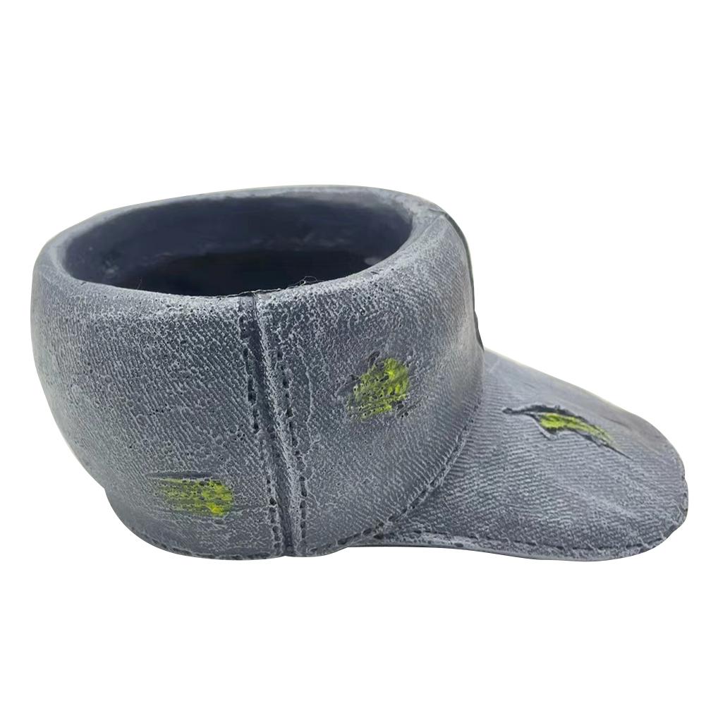 

Retro Hat Flower Pots Resin Cowboy Hat Plants Pot Creative Garden Flower Containers for Flower Arrangements