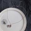Silver Colors Necklace Single-layer Heart Openable Necklace for Women and Girls Fashion Choker Birthday Presents