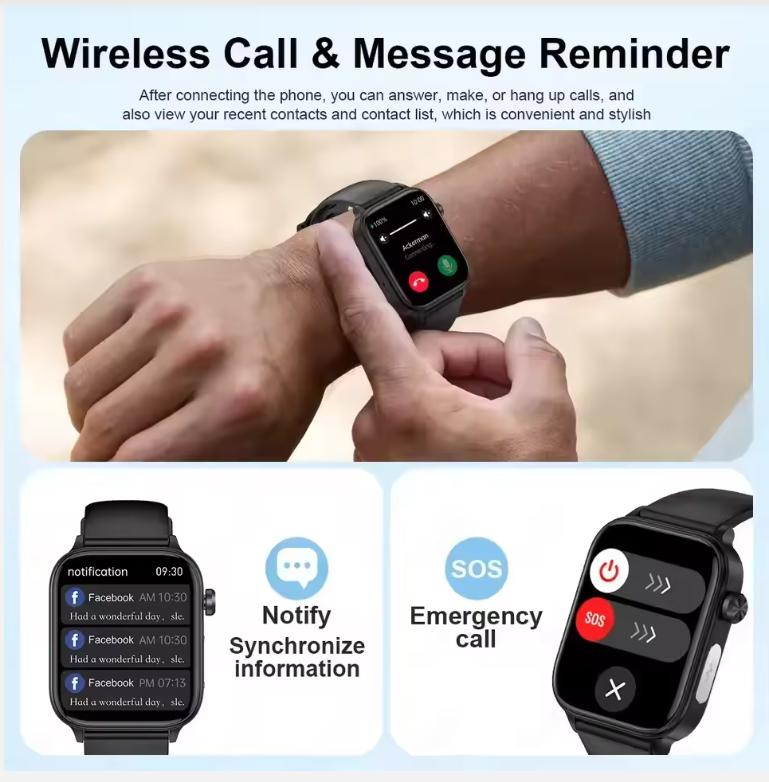 ECG+PPG AI Health Diagnose Smart Watch Men Women Clock Blood Lipid BP Uric Acid Heart Rate Tracker For Smartwatch