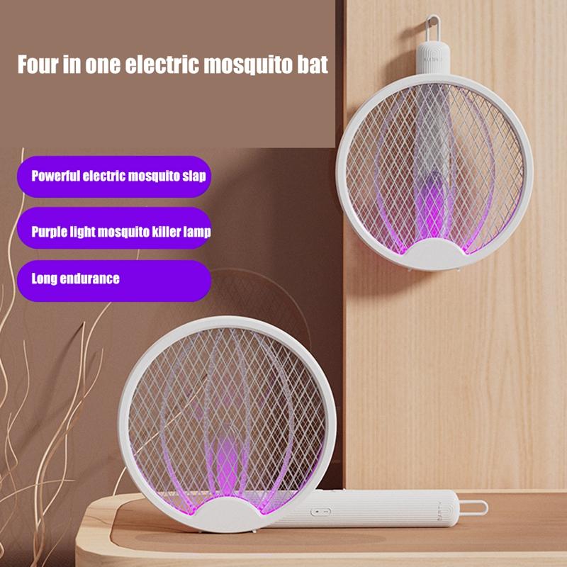 Mosquito Swatter Lamp Electric Foldable Mosquito Racket Swatter DC3000V Repellent For Outdoor