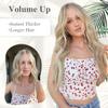 Invisible Wire Hair Extensions 22 Inch Halo Hair Extension Long Wavy Synthetic Hairpiece with Transparent Wire Adjustable Size Clips for Women
