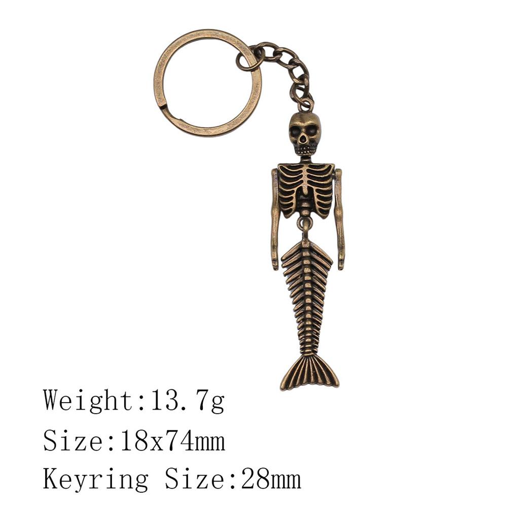 Mother's Day Keychain For Bags Seahorse Octopus Mermaid Key Ring Souvenir Men Chains