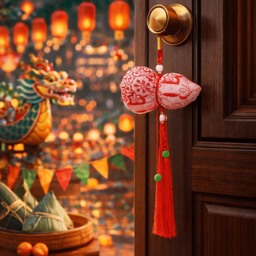 With Tassel Gourd Brocade Embroidered Bag Chinese-style Gourd Scented Pouch  Dragon Boat Festival