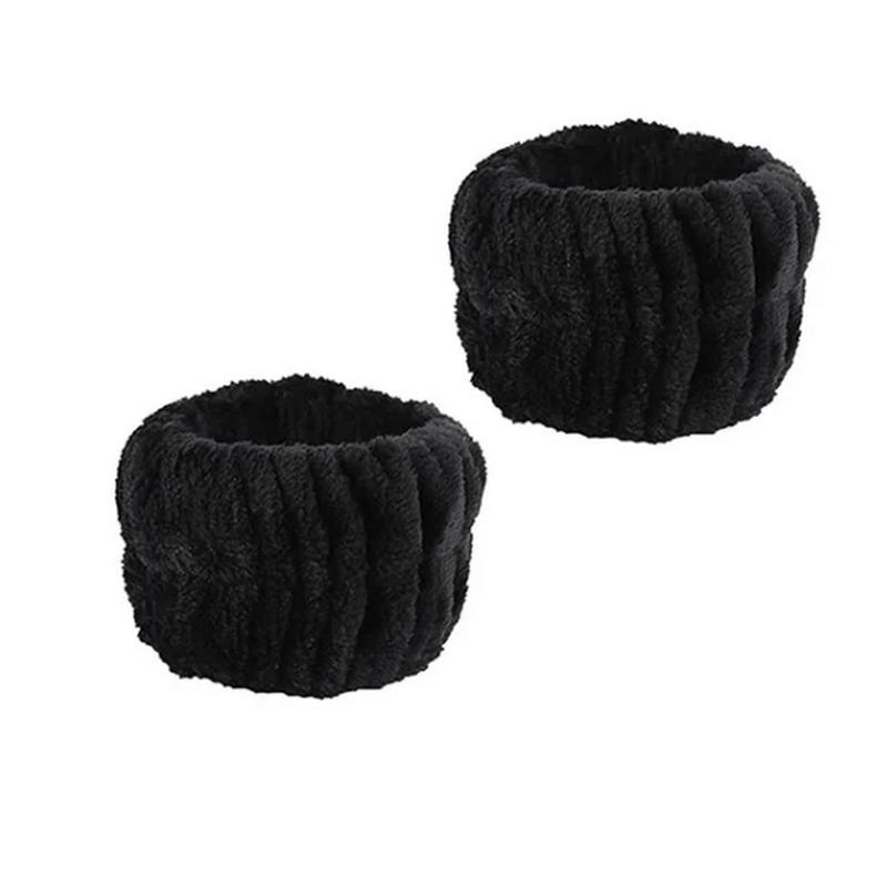 

2 шт. напульсник для умывания для женщин Микрофибровый напульсник для умывания для девушек Мягкая повязка на голову для умывания лица Резинки для волос Манжета Водонепроницаемые резинки