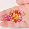 50pcs12mm Transparent Faceted Five-pointed Star Acrylic Loose Spacer Beads for Jewelry Making DIY Bracelet