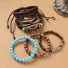 Handmade Bohemian Exotic Bracelet Retro Men's and Women's Woven Multi-layer Stacked Bracelet Niche Hand Rope