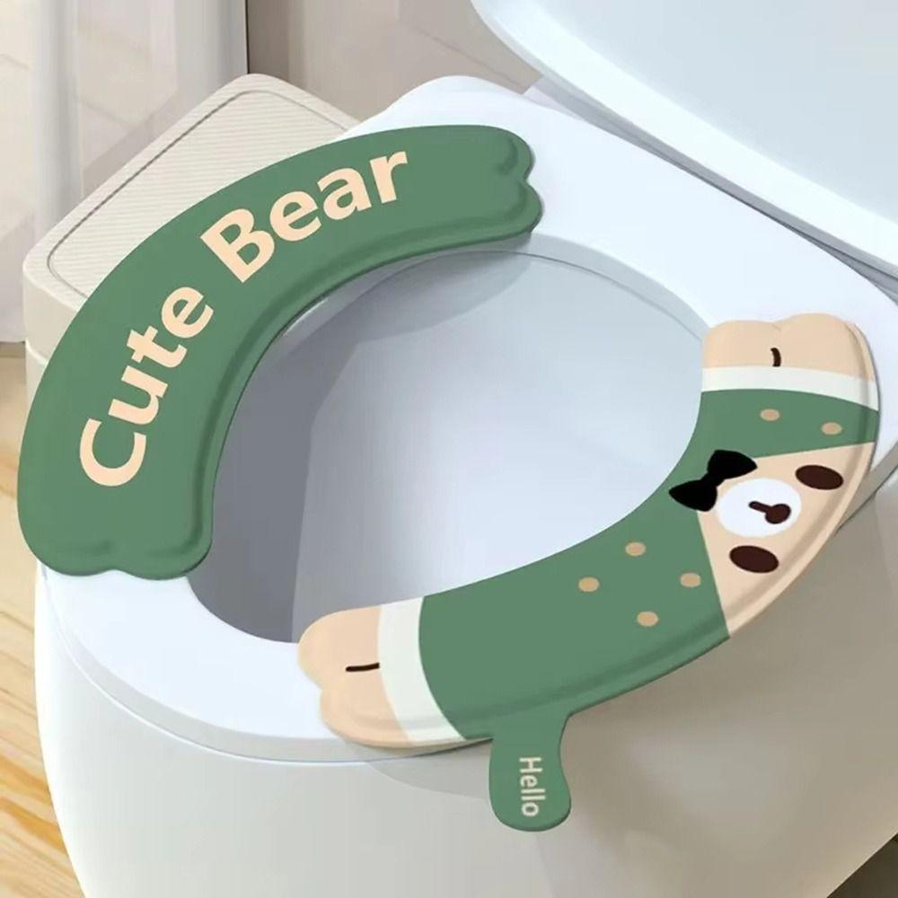 2Pcs/set Universal Toilet Sticker Reusable Toilet Seat Covers New Toilet Mat
