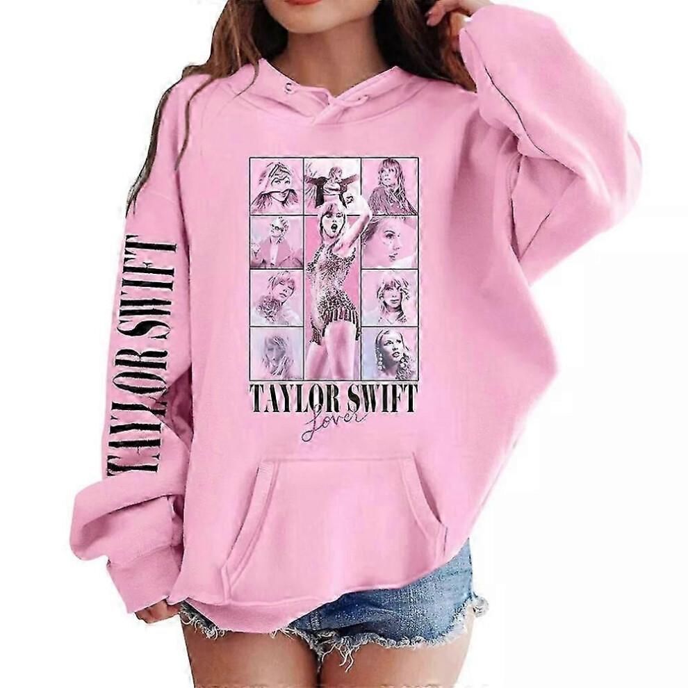 Taylor Swift Print Kids Girls Hooded Sweatshirt Casual Long Sleeve Hoodies Loose Pullover Tops