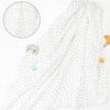 Gauze Baby Swaddles, Baby Bath Towels, Baby Blankets, Nursing Covers, Baby Swaddles, Baby Shower Gifts, Set of 3, 120*120cm, 100% Cotton, for Girls