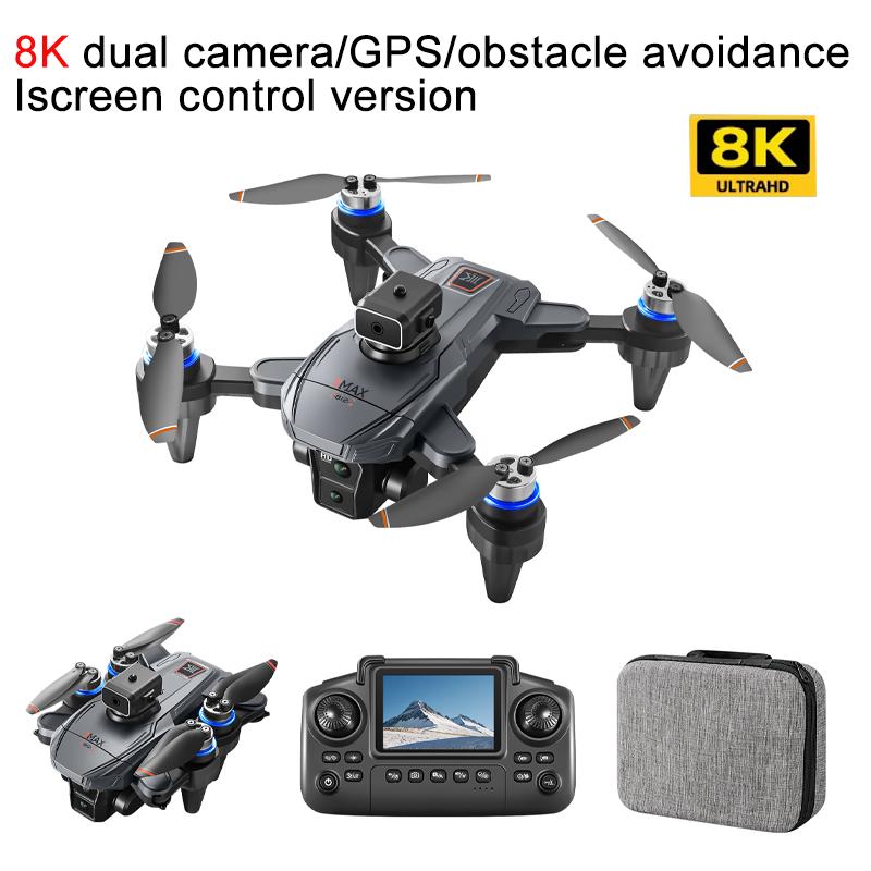 2025 New K812 MAX FPV Drones GPS 8K Professional HD Dual Cameras 5G WIFI Brushless Motors Obstacle Avoidance Foldable Quadcopter