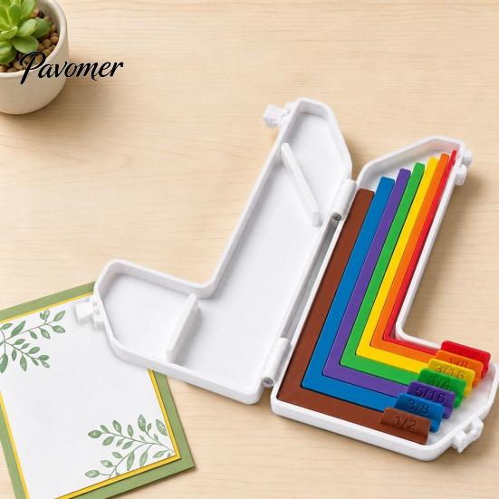 DIY Craft Ruler 1 Set Alignment Guide Tool, 7 Spacers 1/16 1/2 Inch for Precise Spacing Paper Crafting, Card Making Scrapbooking Kit with Storage Box