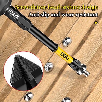 Cacciavite a croce antiscivolo, testa magnetica, alta durezza, punta PH2, cacciavite, punta per avvitatore a percussione, attrezzi manuali