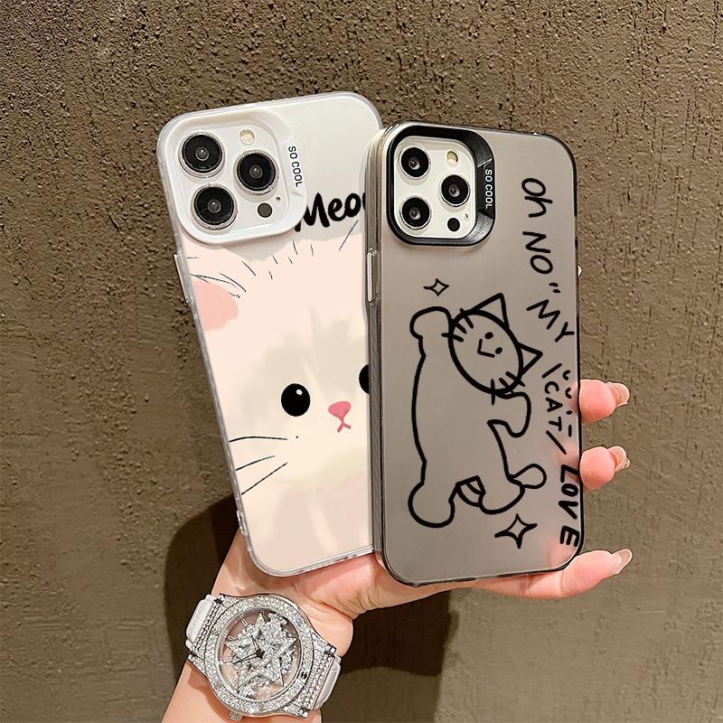 Silicone Case For Oppo A5X A6X A3X A5 A3 Pro A60 A79 iPhone 17 16 15 14 13 12 11 Samsung A07 A37 A57 Cover DIY Painted Cartoon Shockproof Phone Bumper