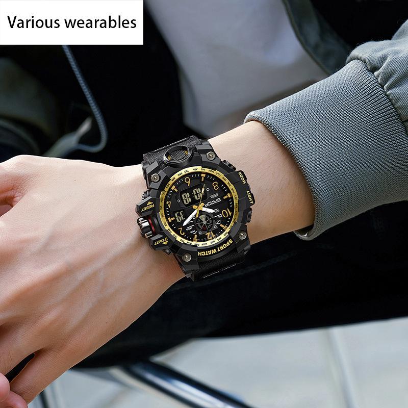Electronic Watch New Youth Sports Trend Korean Version Electronic Watch Men's Creative Personality Watch
