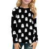 Children's Long-sleeved O-neck Top Printed Daily Casual