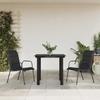VidaXL 3-piece Garden Dining Set Black Textilene and Steel 3200710