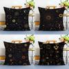 Traditional Eid Eid Symbol Print Art Cushion Cover Linen Pillowcase Soft For Sofa Bed Home Room Decor