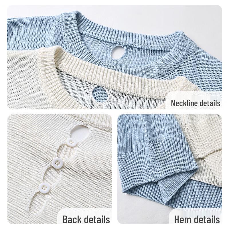 Women's Round Neck Knit Short Sleeve T-Shirt
