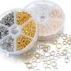 1Box 6 8 10mm Gold Silver Color Metal Open Jump Rings Set Accessory Kit For DIY Bracelet Necklace Chain Jewelry Making Connector